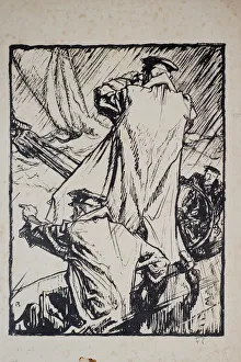 Images Dated 26th March 2018: Lookout -- design for Zambrene Trench Coats, WW1