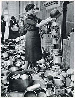 Appeal Prints: Lord Beaverbrook the Minister for Aircraft Production appealed for objects wholly or partly made of aluminium for