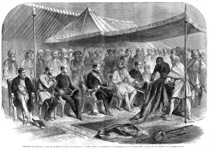 Interview Prints: Lord Canning and the Maharajah Rumbeer Singh of Cashmere