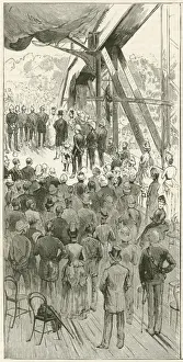 Lord Dufferin opens the Jubilee Bridge
