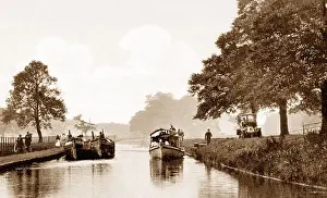Lord Ellesemere's barge, Bridgewater canal Worsley