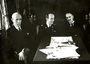 Chamberlain Prints: Lord Halifax and Neville Chamberlain, WW2