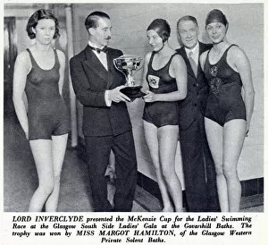 Baths Gallery: Lord Inverclyde presenting the McKenzie Cup