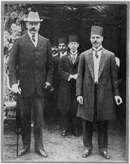 Municipality Prints: Lord Kitchener and the governor of the Suez Canal