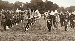 Lord Kitchener inspecting Indian troops