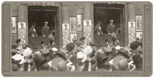 Travels Collection: Lord Kitchener at a recruiting office, WW1