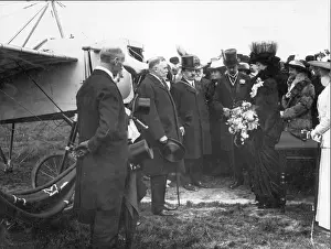 Hamel Prints: Lord and Lady Desborough at the London aerodrome