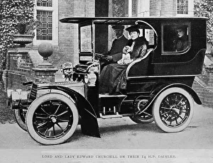 Lord and Lady Edward Churchill in their 14 HP