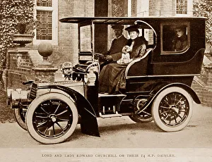 Lord and Lady Edward Churchill in their 14 HP