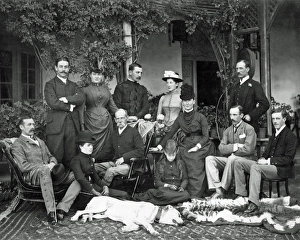 Lord and Lady Roberts and circle