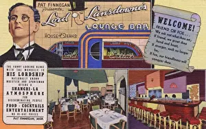 Monocle Prints: Lord Lansdownes Lounge Bar, Dayton, Ohio, USA