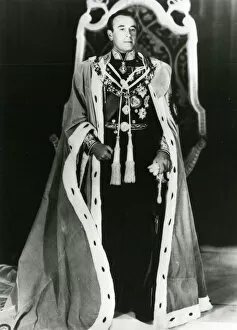 Lord Louis Mountbatten in robes as Viceroy of India