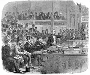 Delivering Prints: Lord Palmerston addressing the House of Commons, 1864