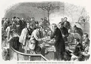Lord Palmerston delivering the prizes at the South London Industrial Exhibition