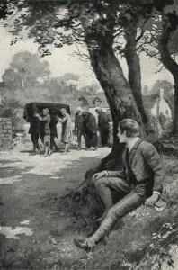 Resident Prints: Lord Shaftesbury moved by pauper funeral while at Harrow c. 1