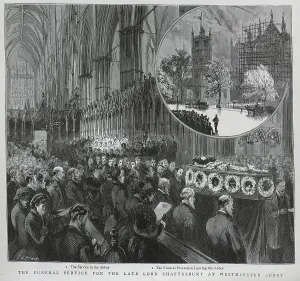 Ashley Prints: Lord Shaftesbury's Funeral, Westminster