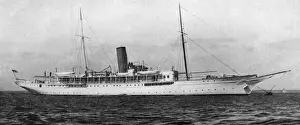 Luxurious Prints: Lord Tredegars yacht converted to hospital ship, WW1