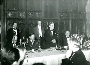 Guildhall Prints: Lord Winster, Minister of Civil Aviation, speaking at th?