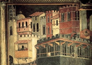 Ambrogio Gallery: LORENZETTI, Ambrogio (1285-1348). Allegory f
