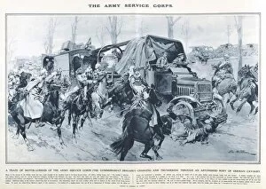 Lorry Gallery: Lorries of Army Service Corps in Great War Deeds, WW1