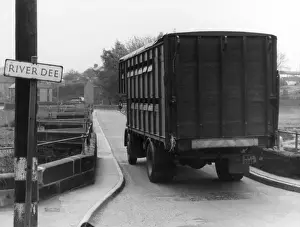 Lorry Going over Bridge