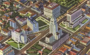 Los Angeles, California - Civic Center - City Hall etc