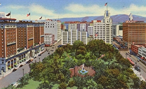 Images Dated 3rd August 2017: Los Angeles, California - Pershing Square and Biltmore Hotel