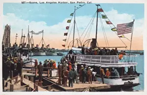 Disembark Prints: Los Angeles Harbour, San Pedro, California, USA