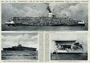 Loss Gallery: Loss of HMS Courageous by G. H. Davis