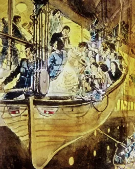 The Loss of the Titanic Magic Lantern Slide 1912