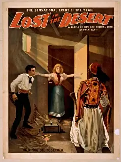 Sensational Prints: Lost in the desert the sensational event of the year : a dra