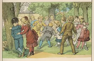 Lots of Kids in Park 19C