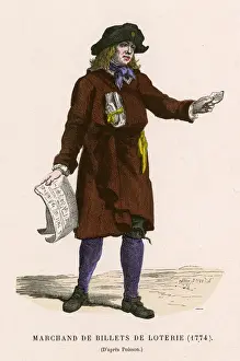 Lotteries Prints: LOTTERY TICKET SELLER