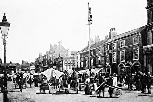 Loughborough Market Place early 1900s