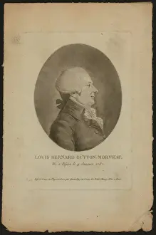 Tissandier Prints: Louis Bernard Guyton-Morveau, ne e Dijon le 4 janvier 1737