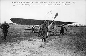 Reims Prints: Louis Bleriot and a Bleriot XII at the Reims Meeting