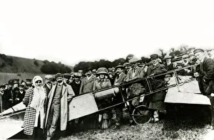 Louis Bleriot and wife after cross-Channel flight Louis Bleriot and wife after cross-Channel flight