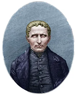 Images Dated 28th October 2016: Louis Braille - inventor of system of raised-point writing