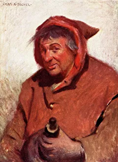 Aged Prints: Louis Calvert as Stephano, The Tempest, Shakespeare