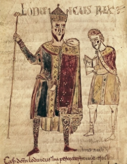 Pious Gallery: Louis I the Pious (778-840). King of the Franks