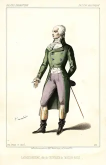 Rouge Prints: Louis Lacressonniere as the Chevalier de Maison Rouge, 1846