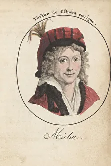 Drowned Prints: Louis Michu, French actor and singer, 1754-1801