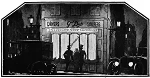 Montmartre Prints: Louis Mitchellls famous night-spot The Grand Duc in Paris