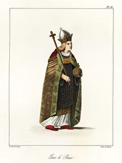 Bossange Prints: Louis the Pious, King of the Franks, co-emperor with his father