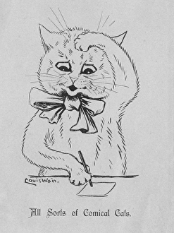 Images Dated 21st April 2016: Louis Wain - All sorts of Comical Cats