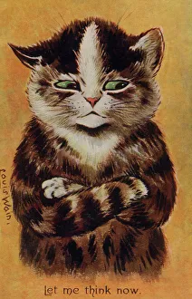 louis wain christmas cat prints