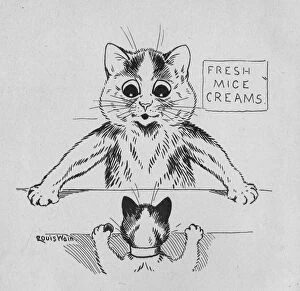 Images Dated 21st April 2016: Louis Wain - Fresh Mice Creams