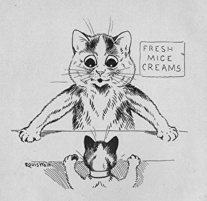 Images Dated 21st April 2016: Louis Wain - Fresh Mice Creams