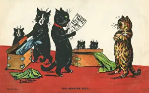Feline Prints: Louis Wain Postcard - The Seaside Bill
