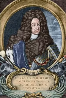 Images Dated 9th February 2014: Louis William, Margrave of Baden-Baden (1655-1707). Engravin